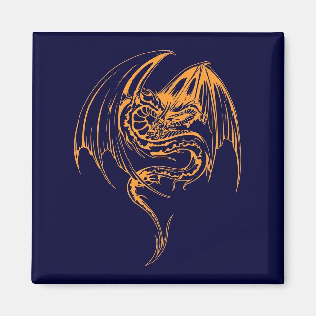 Wyvern Dragon Are Fantasy Mythical Creatures Magnet (Front)