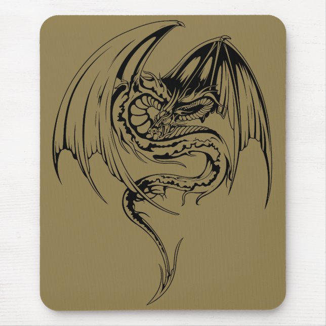 Wyvern Dragon Are Fantasy Mythical Creatures Mouse Mat (Front)
