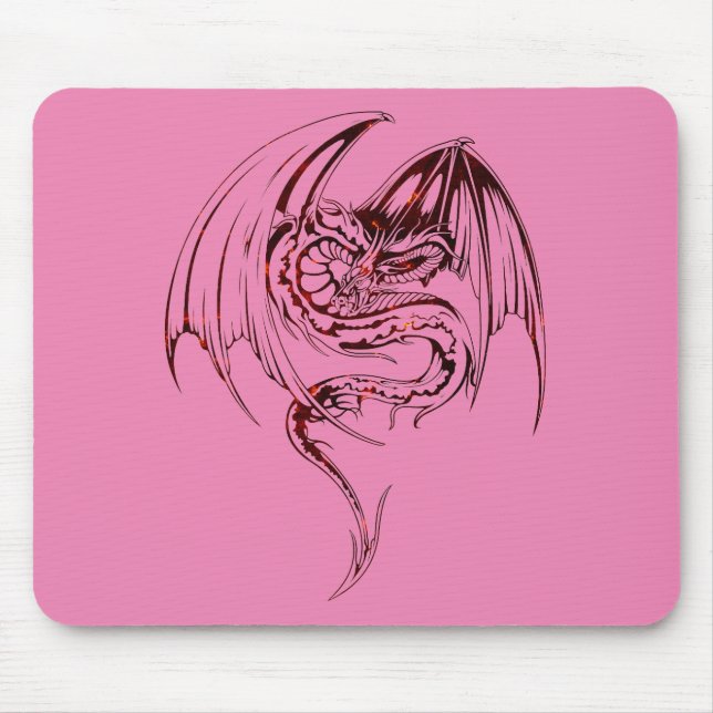 Wyvern Dragon Are Fantasy Mythical Creatures Mouse Mat (Front)