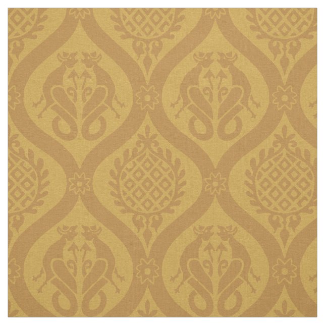 Wyvern Ogee, Marigold Fabric (Swatch)