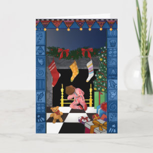 X005 Looking for Santa Holiday Card