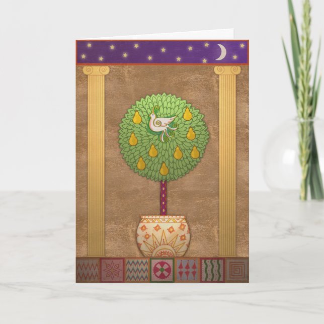 X009 Partridge in a Pear Tree Holiday Card (Front)