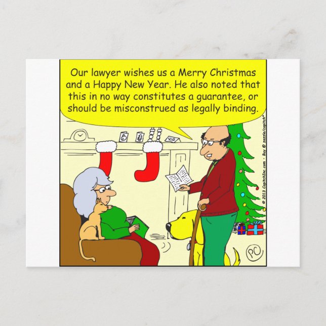 x08 Christmas card from our lawyer - cartoon (Front)