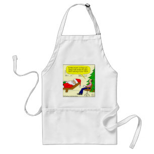 x30 Santa talks to his therapist - Cartoon Standard Apron