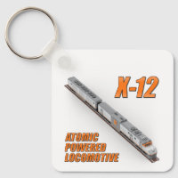 X-12 Atomic Powered Locomotive Dual-Sided Keychain
