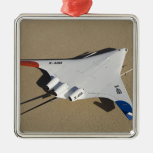 X-48B Blended Wing Body unmanned aerial vehicle 2 Metal Tree Decoration