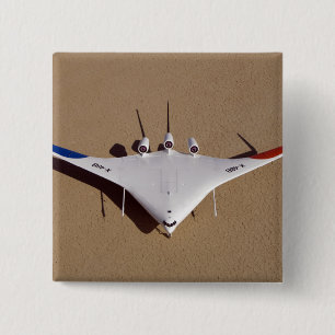X-48B Blended Wing Body unmanned aerial vehicle 3 15 Cm Square Badge