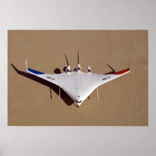X-48B Blended Wing Body unmanned aerial vehicle 3 Poster