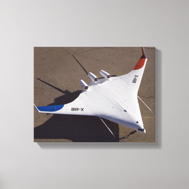 X-48B Blended Wing Body unmanned aerial vehicle 4 Canvas Print (Front)