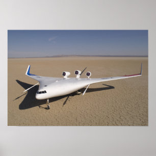 X-48B Blended Wing Body unmanned aerial vehicle Poster