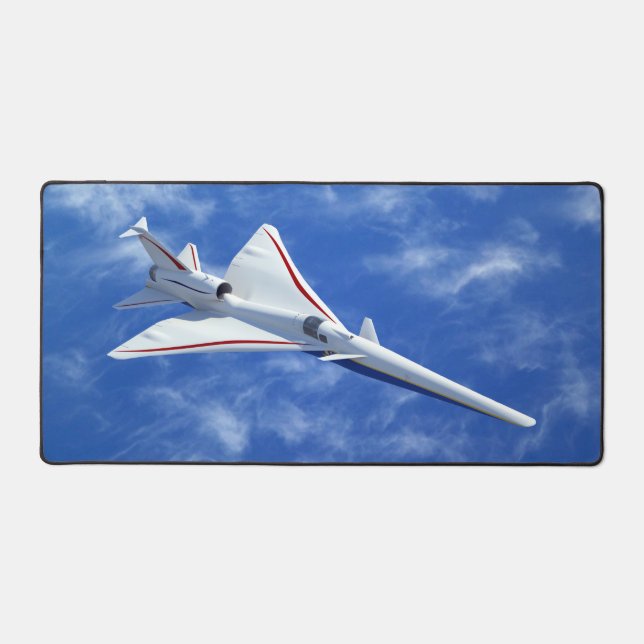 X-59 Low Boom Supersonic Jet Aircraft Desk Mat (Front)