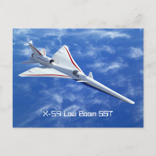 X-59 Low Boom Supersonic Jet Aircraft Postcard