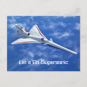 X-59 Low Boom Supersonic Jet Aircraft Postcard