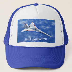 X-59 Low Boom Supersonic Jet Aircraft Trucker Hat