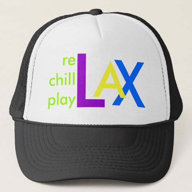 X, A, L, rechillplay Trucker Hat (Front)