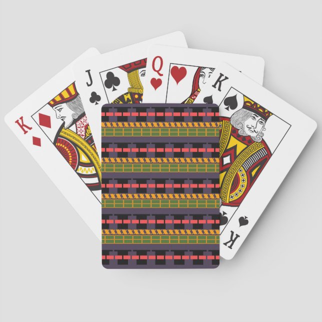 X and Dashes Playing Cards (Back)