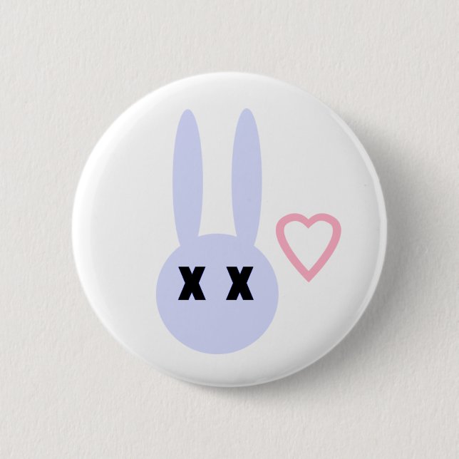 X-Bunnie 6 Cm Round Badge (Front)
