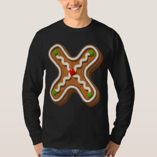 X Cutest Capital Christmas Cookie Alphabet Letter T-Shirt