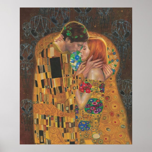 X-Files comic Klimt Kiss Poster (Front)