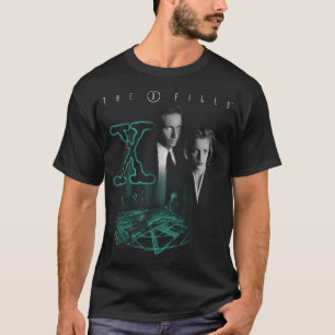 X-Files Mulder Scully Glowing Logo T-Shirt
