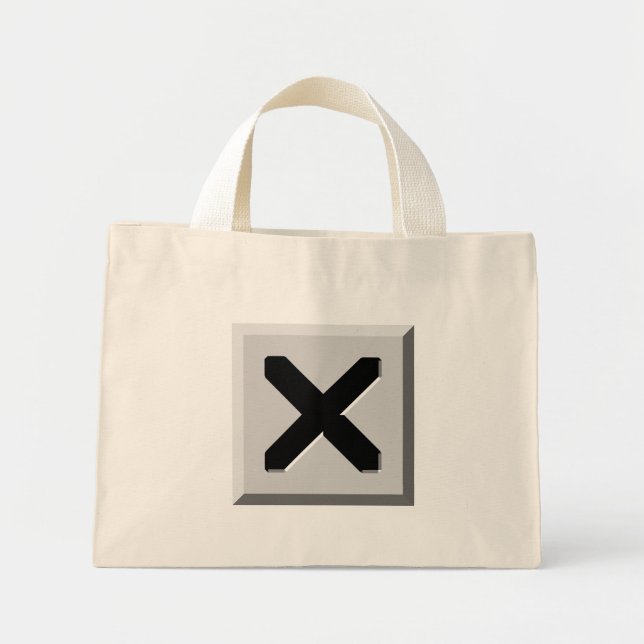 X Icon Mini Tote Bag (Front)