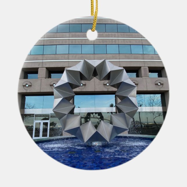 X.ITINERARIES: Aurora Ceramic Tree Decoration (Front)