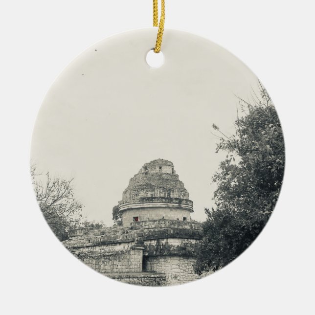 X.ITINERARIES: El Caracol Ceramic Tree Decoration (Front)