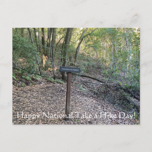 X.ITINERARIES: National Take a Hike Day Postcard (Front)