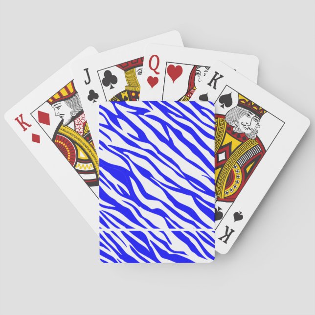 x Katzsmooth Blue/white borderless deck Playing Cards (Back)