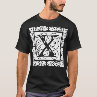 X Letter Initial Monogram Alphabet dragon ball  T-Shirt