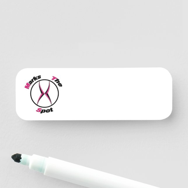 X marks the spot  name tag (In Situ)