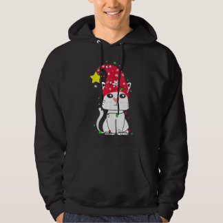 X-Mas Cat Tree, Xmas Pet Cats Love Owner Lovers Hoodie
