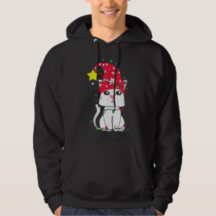 X-Mas Cat Tree, Xmas Pet Cats Love Owner Lovers Hoodie