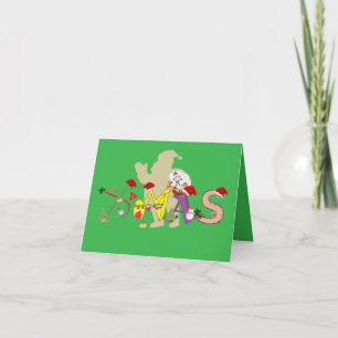 X-mas Greetings Thank You Card