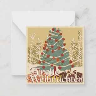 X-Mas Motiv, mit Geschenken unterm Weihnachtsbaum Card