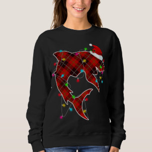 X-Mas Shark Ocean Sea Fish Christmas Lights Whale Sweatshirt