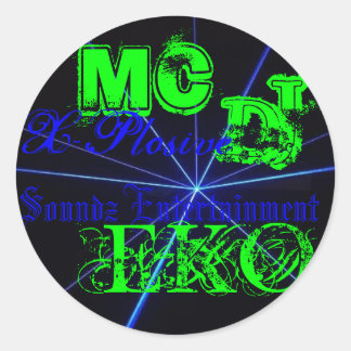 X-Plosive Soundz Classic Round Sticker