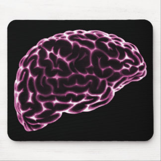 X-RAY BRAIN SIDE VIEW PINK MOUSE MAT