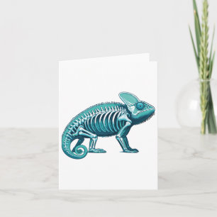 X-ray Chameleon Body Anatomy Radiography Skeleton Card