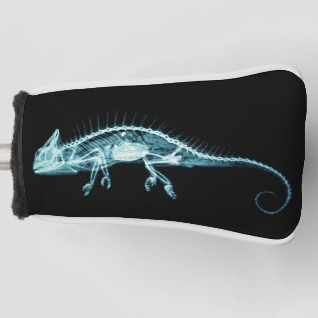 X-Ray Chameleon Skeleton Golf Head Cover (Front)