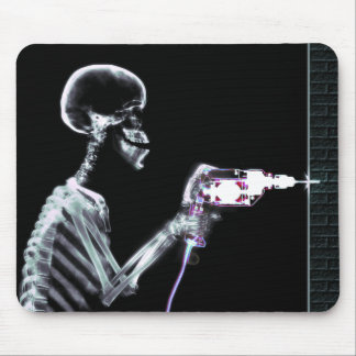 X-RAY CONSTRUCTION SKELETON DRILLING MOUSE MAT