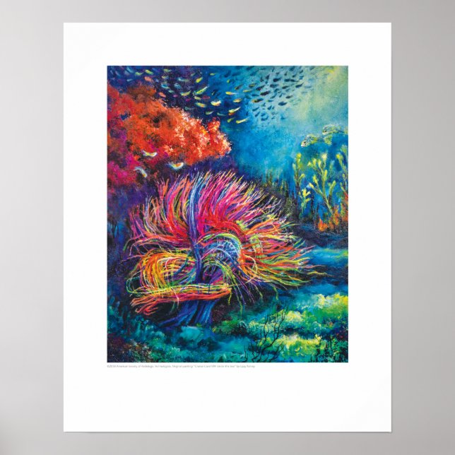 X-ray Cover Art – Cranial Coral MRI by L. Rainey Poster (Front)