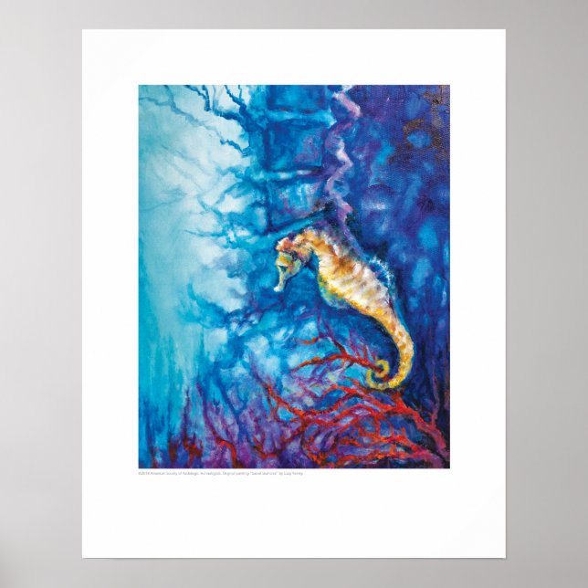 X-ray Cover Art – Sacral Seahorse by L. Rainey Poster (Front)