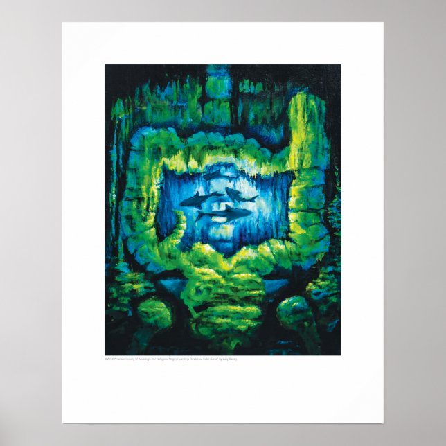 X-ray Cover Art – Undersea Colon Cave by L. Rainey Poster (Front)