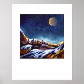 X-ray Cover - Foot of Moonlit Mountain - Rainey Poster