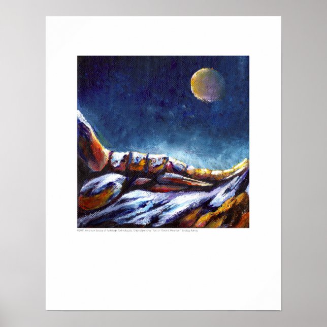 X-ray Cover - Foot of Moonlit Mountain - Rainey Poster (Front)
