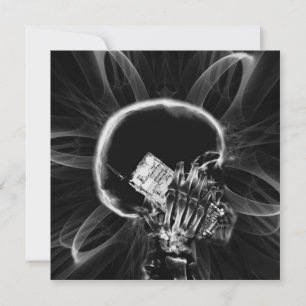 X-ray Fractal Flower Smartphone Skeleton - B&W