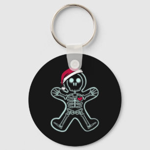 X-ray Gingerbread Man Skeleton Christmas Nurse Xra Key Ring