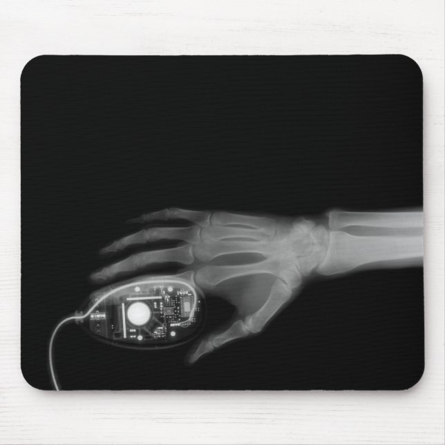 X-Ray Hand & Computer Mouse Mouse Mat (Front)