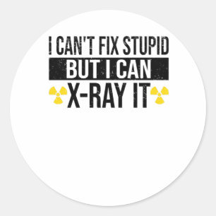 X-ray Health Technician Radiologist Student Classic Round Sticker